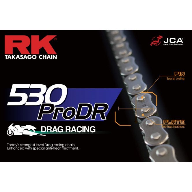 RK RK 530 PRO DR Race Chain Con Rivet Link CLFZ