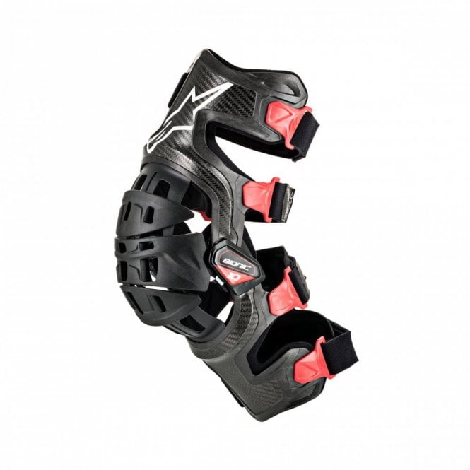 Alpinestars Alpinestars  Bionic-10 Carbon Knee Brace Left - Black Red - Size L