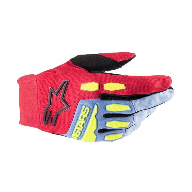 Alpinestars Alpinestars  Full Bore Gloves - Light Blue / Red Berry / Black - 3XL