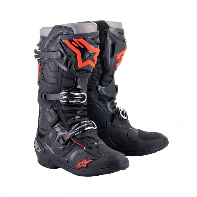 Alpinestars Alpinestars  Tech 10 - Black / Red Fluo - US 13 / EU 48