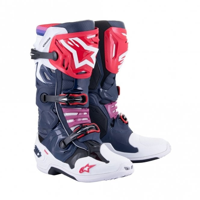 Alpinestars Alpinestars  Tech 10 Supervented - Night Navy White Rainbow - US 12 / EU 47