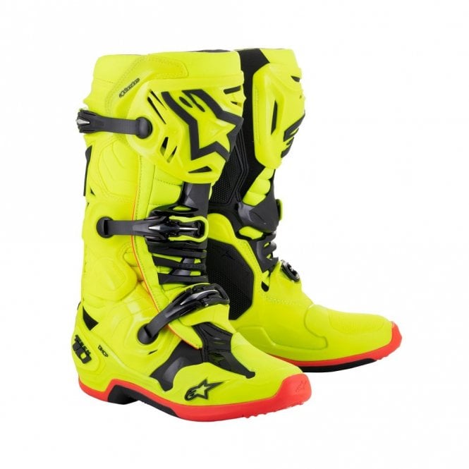 Alpinestars Alpinestars  Tech 10 - Yellow Fluo Black Red Fluo - US 10 / EU 44.5