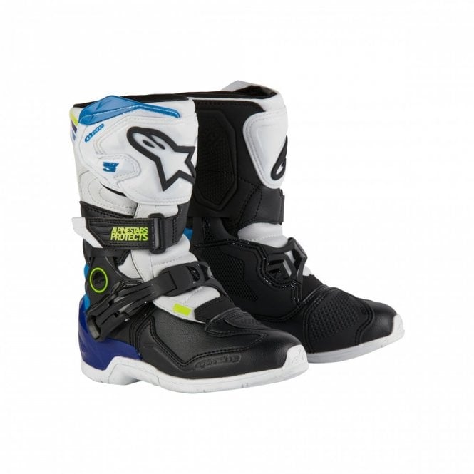 Alpinestars Alpinestars  Tech 3S Kids - White Black Enamel Blue - US 10J / EU 28