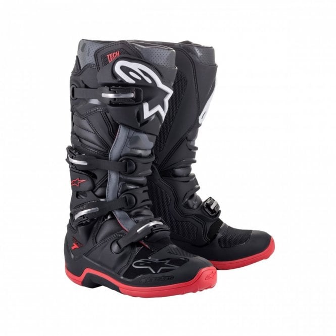 Alpinestars Alpinestars  Tech 7 - Black Cool Gray Red - US 5 / EU 38