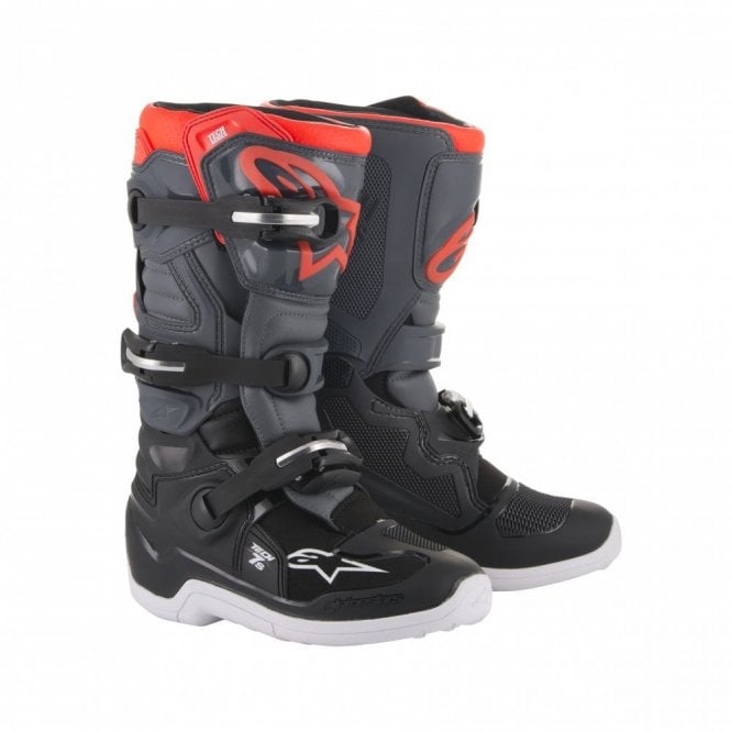 Alpinestars Alpinestars  Tech 7S Youth - Black Dark Gray Red Fluo - US 5 / EU 38