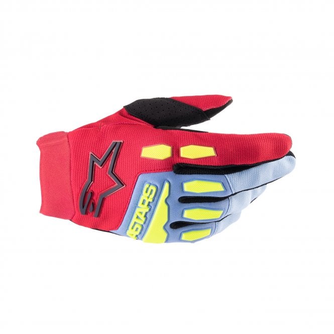 Alpinestars Alpinestars  Youth & Kids Full Bore Gloves - Light Blue / Red Berry / Black - 3XS