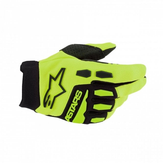 Alpinestars Alpinestars  Youth & Kids Full Bore Gloves - Yellow Fluo Black - Size L