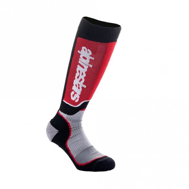 Alpinestars Alpinestars  Youth MX Plus Socks Black Gray Red - M-L (US 3-6, EU 34-38)