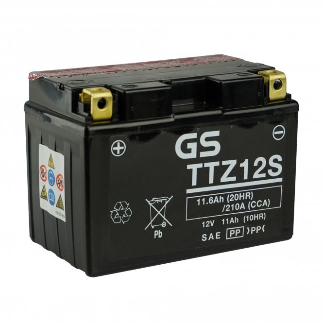 GS GS Battery  TTZ12S-12V MF VRLA - Dry Cell, Includes Acid Pack