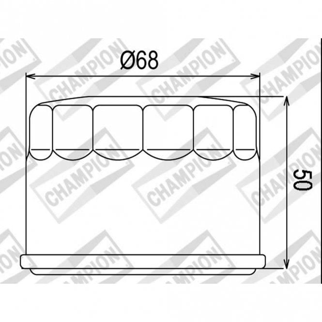 Champion Champion  Oil Filter COF047 (HF147)