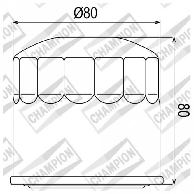 Champion Champion  Oil Filter COF102 (HF202 / SF1004)