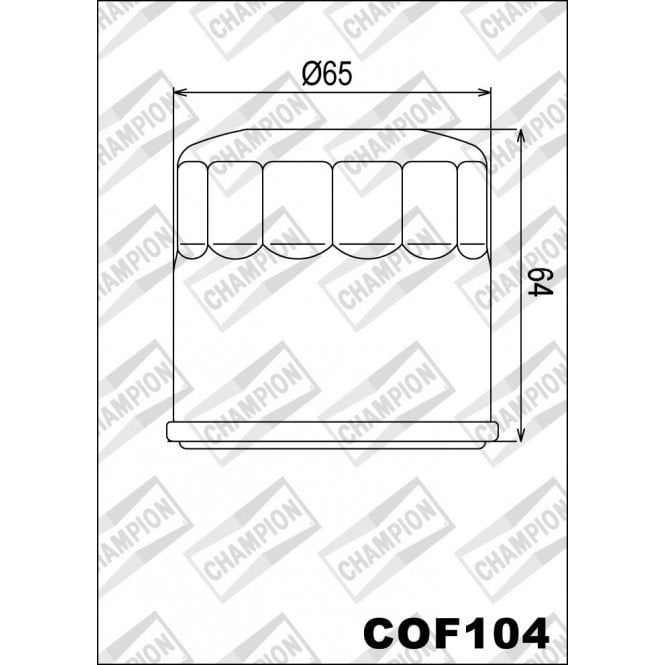 Champion Champion  Oil Filter COF104 (HF204)