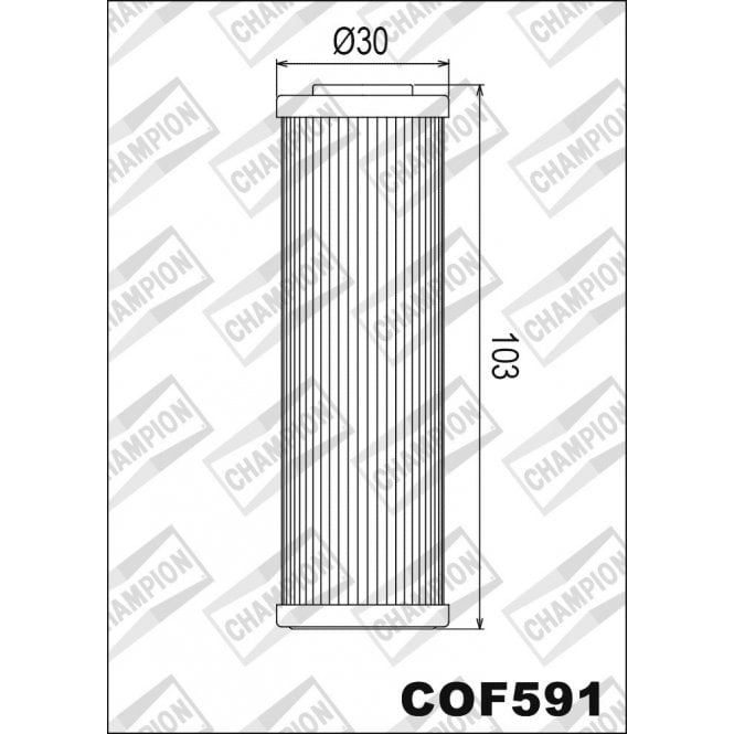 Champion Champion  Oil Filter COF591 (HF691)