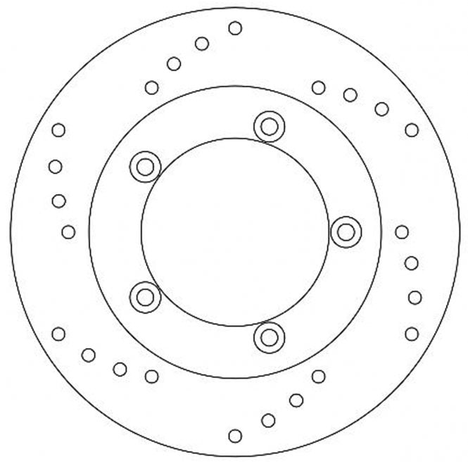 Ferodo Ferodo  Brake Disc Solid Fmd0040R