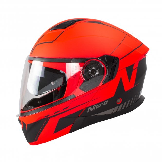 Nitro Nitro Helmet  F350 Analog Dvs Satin Black/Red/Gun XS-56