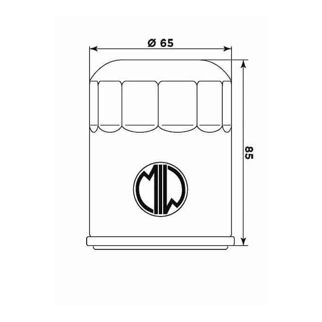 MIW MIW  Oil Filter A11001 - 268621 (HF621)