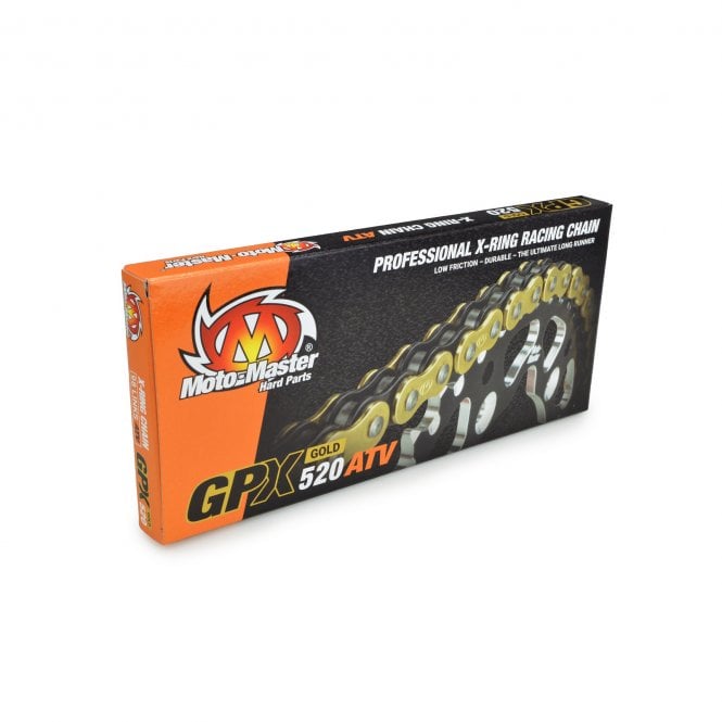 Moto-Master Moto-Master  GPX 520-98 ATV Gold Chain (with Clip)