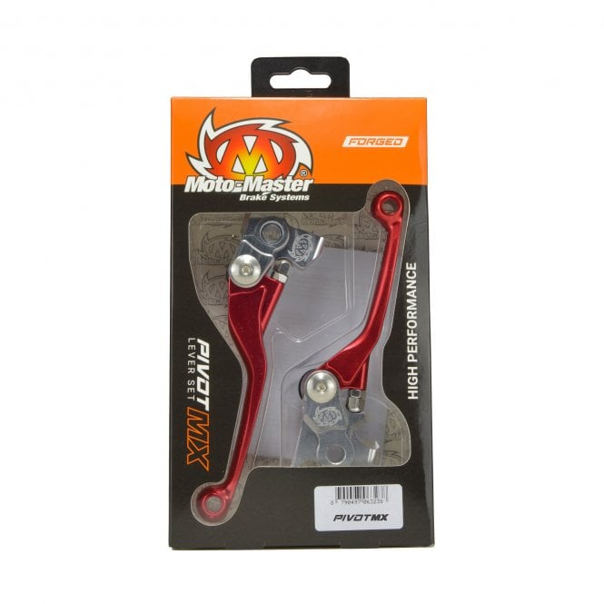 Moto-Master Moto-Master  MX Pivot Lever Set - Forged Red - GasGas/Husqvarna (Braktec) - 101783