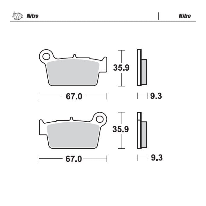 Moto-Master Moto-Master  Nitro 94521 Brake Pads