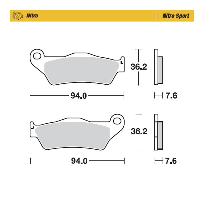 Moto-Master Moto-Master  Nitro Sport 93022 Brake Pads