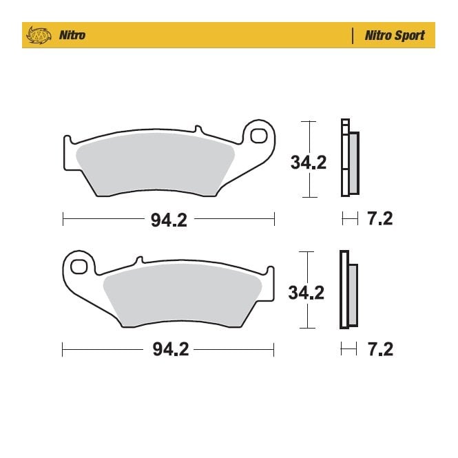 Moto-Master Moto-Master  Nitro Sport 93422 Brake Pads