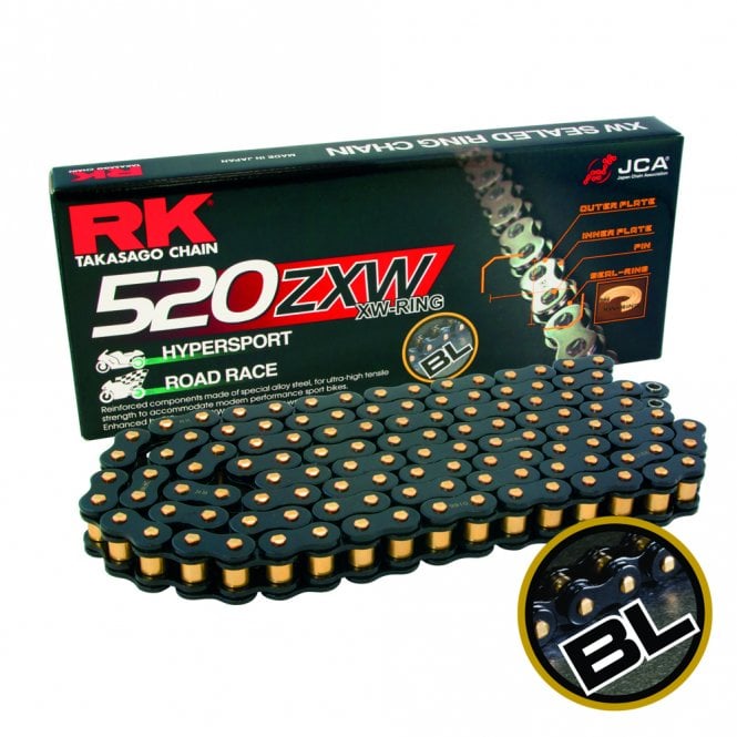 RK RK  BL520ZXW-114 Black Scale XW-Ring Chain