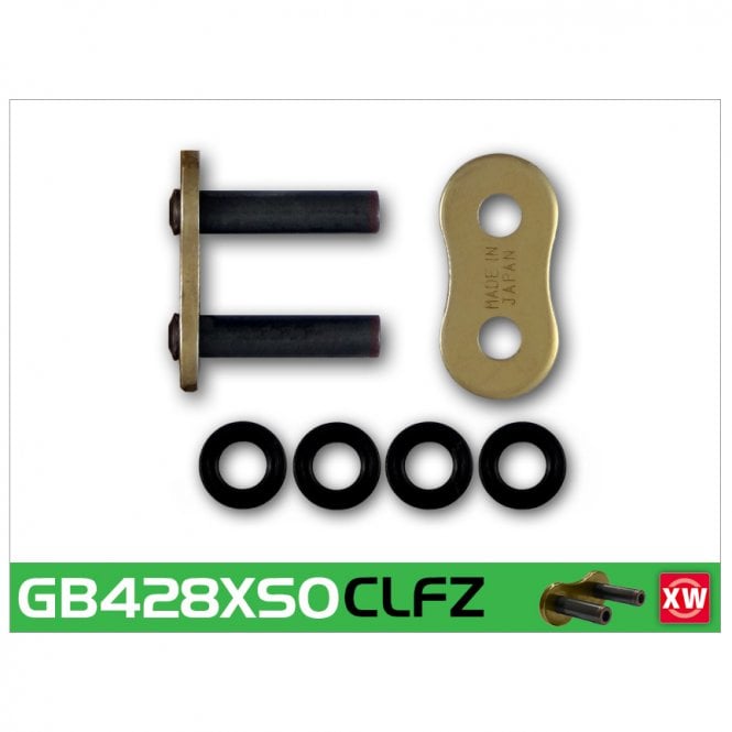 RK RK  GB428XSO-CLF Gold XW-Ring Con Rivet Link