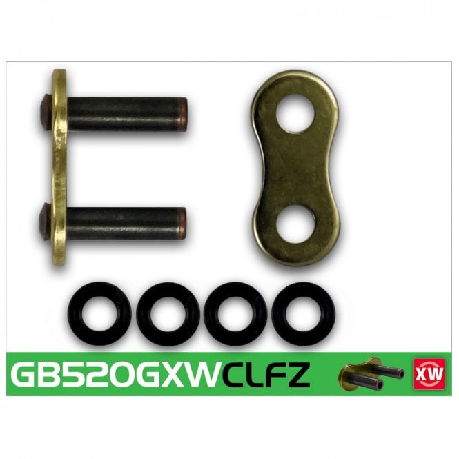 RK RK  GB520GXW-CLFZ Gold XW-Ring Con Rivet Link