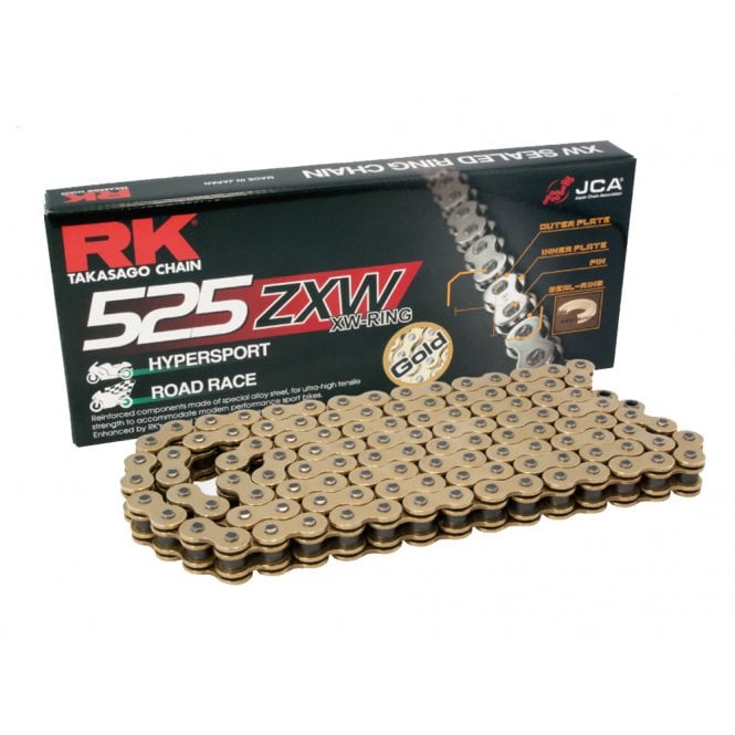 RK RK  GB525ZXW-108 Gold XW-Ring Chain