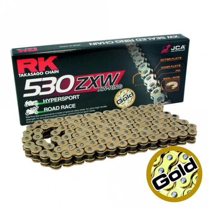 RK RK  GB530ZXW-110 Gold XW-Ring Chain