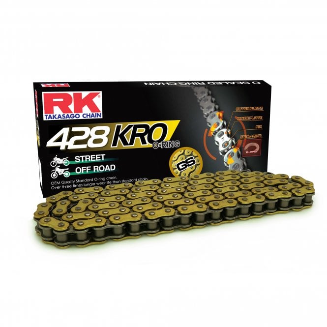 RK RK  GS428KRO-116 Gold O-Ring Chain