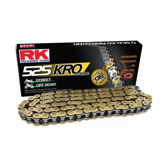 RK RK  GS525KRO-108 Gold O-Ring Chain