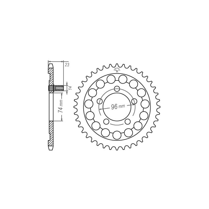 NANKAI NANKAI Sprocket Rear 1315-40 JTR1315 - Special Order