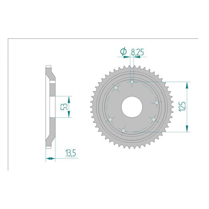 NANKAI NANKAI Sprocket Rear 2035-53 AFAM 47100 No JTR - Special Order