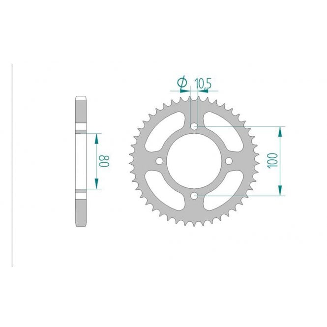 CHT CHT Sprocket Rear 2053-48 JTR 1873-48 *special pitch conversion - Special Order