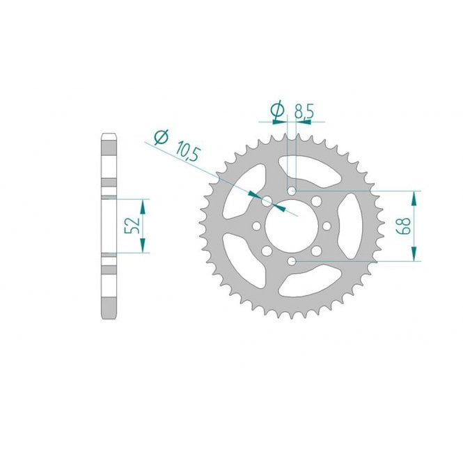 Powerite Powerite Sprocket Rear JTR 802-35 AFAM 14101 - Special Order