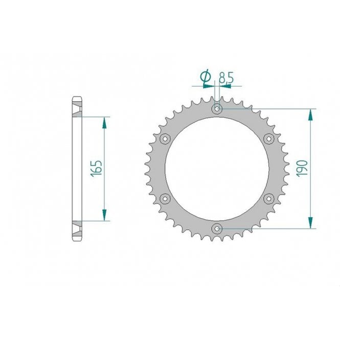 AFAM AFAM Sprocket Rear JTR 896-50  72303