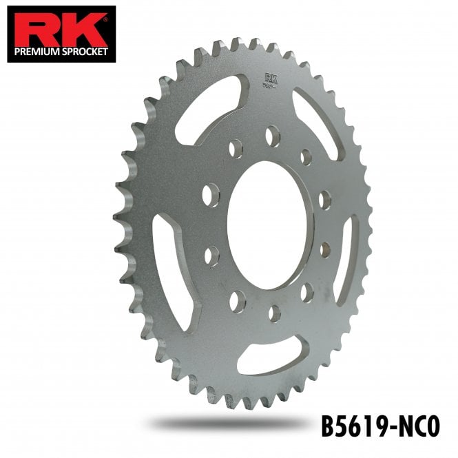 RK RK Sprocket Rear  B5619 NC0-42 JTR 1332 525 pitch 10.5 and 12.5mm holes