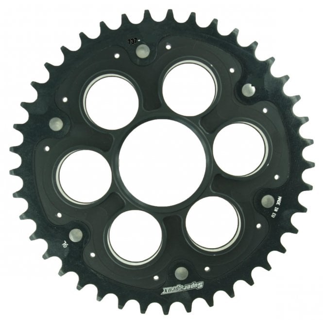 Supersprox Supersprox  Rear Edge Sprocket Ducati BLK RSA-737-530-41-BLK 530 OE Pitch