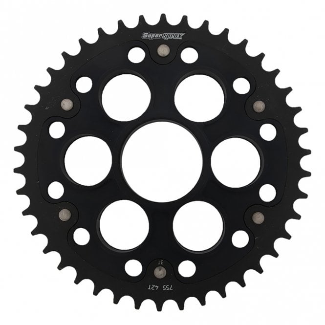 Supersprox Supersprox  Rear Edge Sprocket Ducati RSA-755-525-41 Black