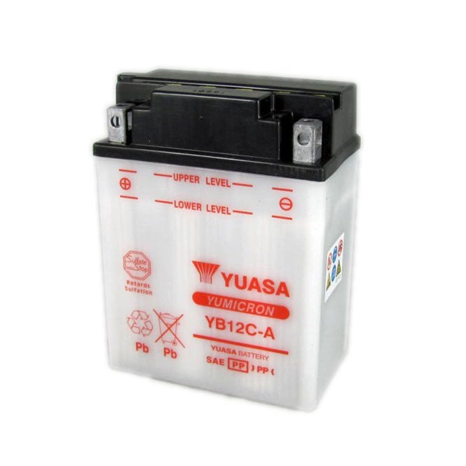 YUASA YUASA  YB12C-A (DC) 12V Dry Charged YuMicron Battery