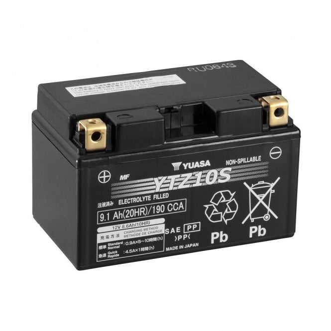 YUASA YUASA  YTZ10S (WC) 12V Factory Activated High Performance MF VRLA Battery